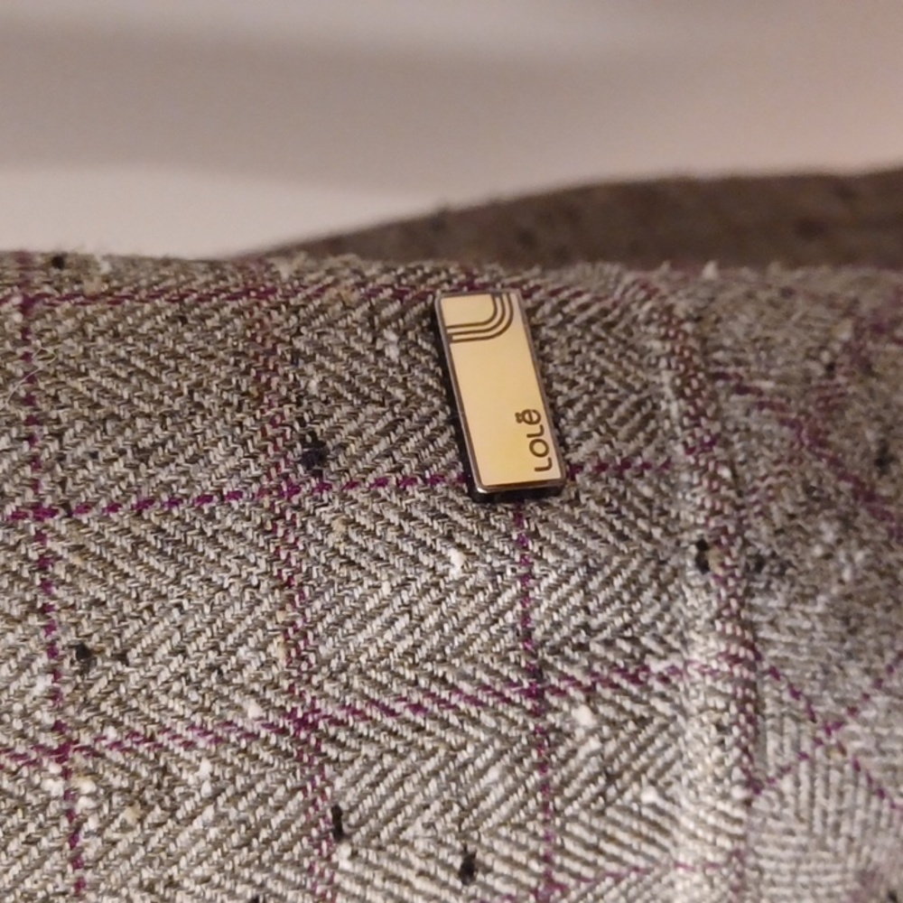 Lole Nubby Tweed Windowpane Fleece Lined Fall Coat- Sz. Sm - Picture 5 of 16